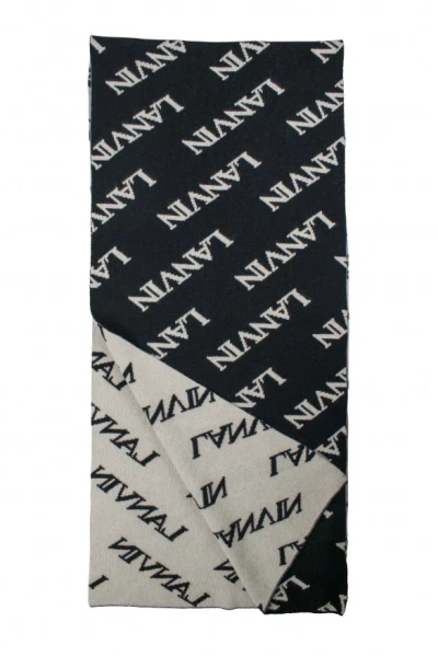 Lanvin Men Scarf In Black