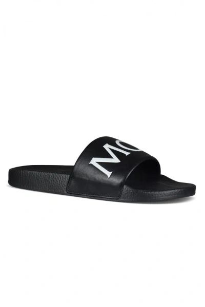 Moncler Slides In Black