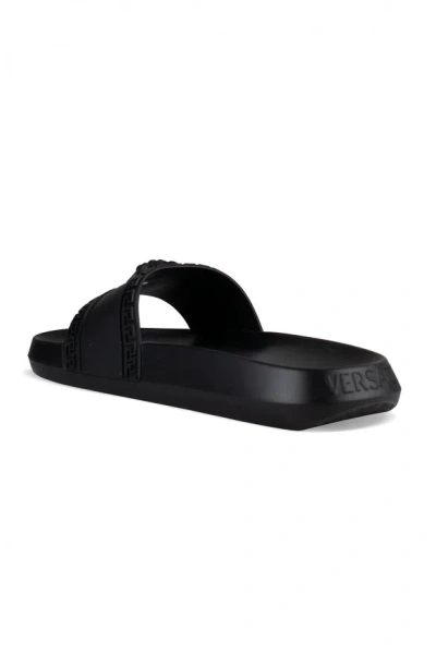 Versace Medusa Slides In Black
