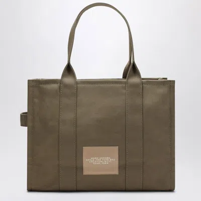 Marc Jacobs Slate Green Canvas Large Tote Bag