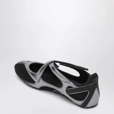 Attico Ballerina Flat Floor 01 Black In Animal Print