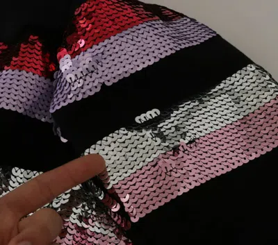 Pre-owned Dolce & Gabbana Dg Sequined Hooded Pullover Women's Sweater ()