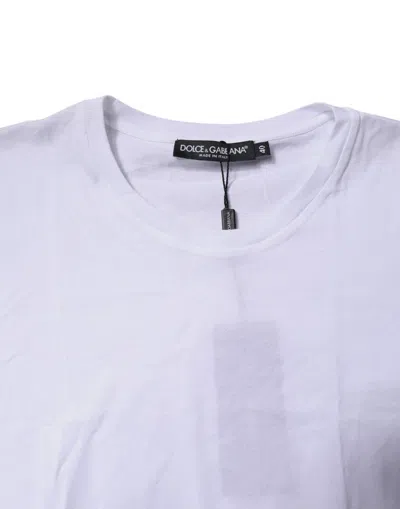 Pre-owned Dolce & Gabbana White Cotton Sleeveless Round Neck Tank Women's Top ()