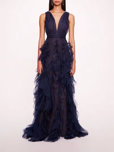 Marchesa Matte Organza Gown