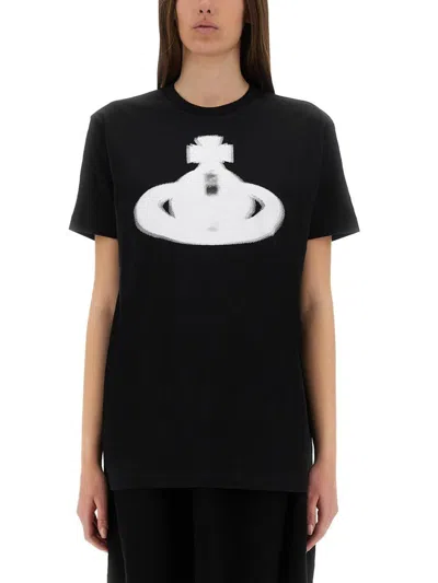 Shop Vivienne Westwood "halftone Orb" T-shirt