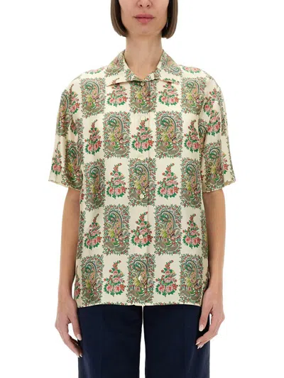 Etro Silk Shirt With Floral Print