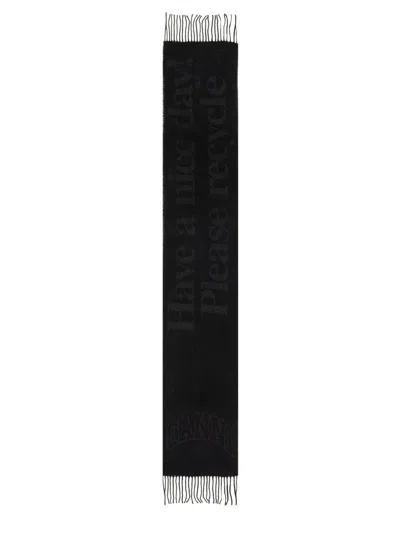 Ganni Scarf With Logo