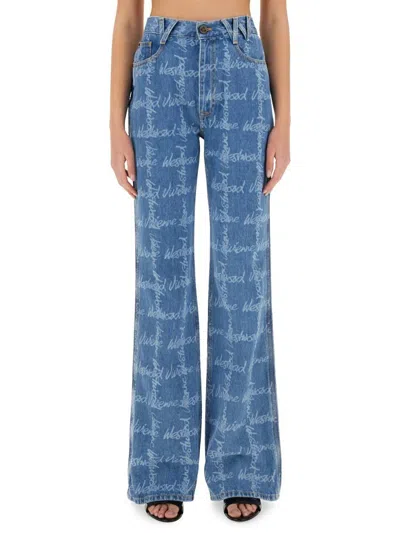 Vivienne Westwood Monogram P Ray Flared Jeans