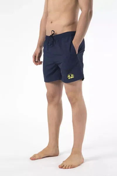 Just Cavalli Blue Nylon Men Swimwear Men's Short