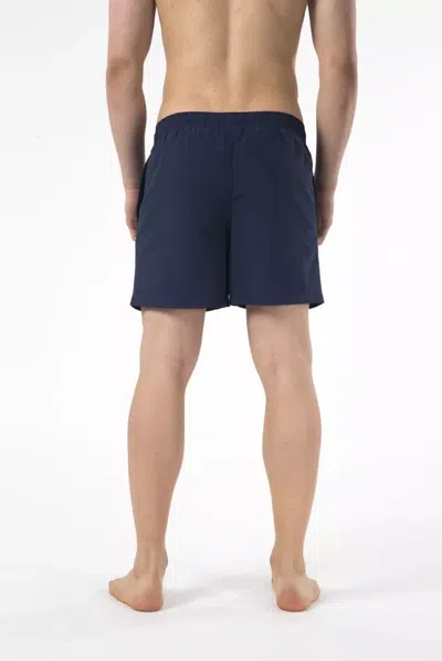 Just Cavalli Blue Nylon Men Swimwear Men's Short