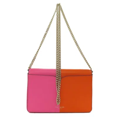 Pre-owned Kate Spade Pink Leather Chain/shoulder Wallet ()