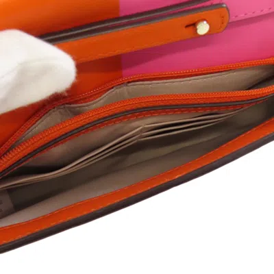 Pre-owned Kate Spade Pink Leather Chain/shoulder Wallet ()