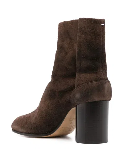 Maison Margiela 80mm Tabi Suede Ankle Boots
