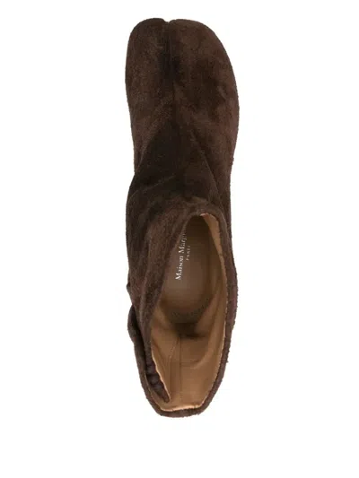 Maison Margiela 80mm Tabi Suede Ankle Boots