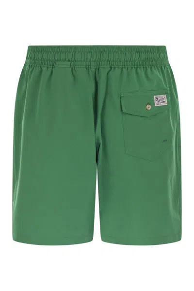 Polo Ralph Lauren 5.75-inch Traveler Classic Swim Trunk Man Swim Trunks Green Size Xxl Recycled Poly