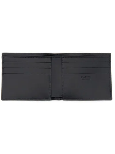 Neil Barrett Bifold Wallet With Bold Lightning Bolt Graphics