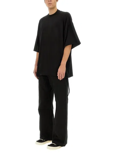 Rick Owens Drkshdw Drkshdw By Rick Owens Oversized Cotton T-shirt With Geometric Design And Relaxed Fit
