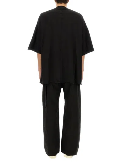 Rick Owens Drkshdw Drkshdw By Rick Owens Oversized Cotton T-shirt With Geometric Design And Relaxed Fit