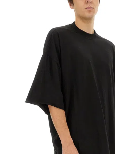 Rick Owens Drkshdw Drkshdw By Rick Owens Oversized Cotton T-shirt With Geometric Design And Relaxed Fit