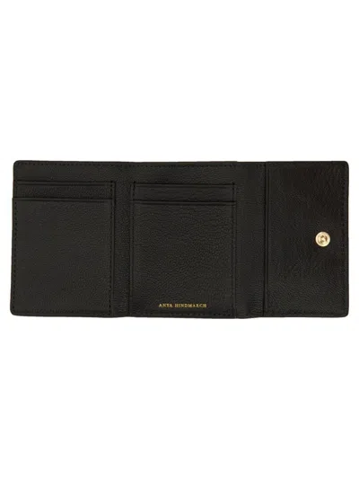 Shop Anya Hindmarch Trifold Mini "eyes" Wallet