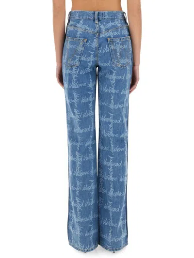 Vivienne Westwood Monogram P Ray Flared Jeans