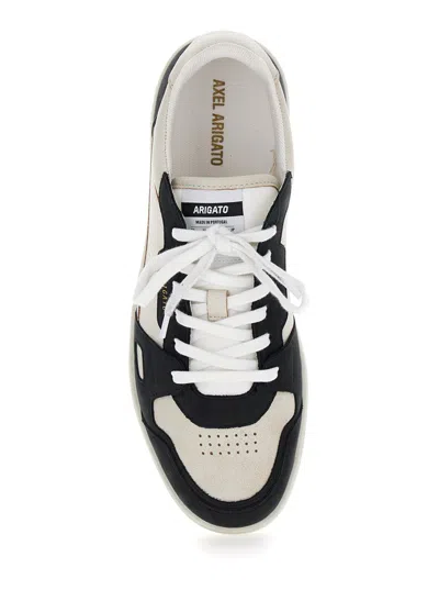 Axel Arigato Men's Sneaker Dice Lo Beige And Black In Leather And Suede With Recycled Materials In Black