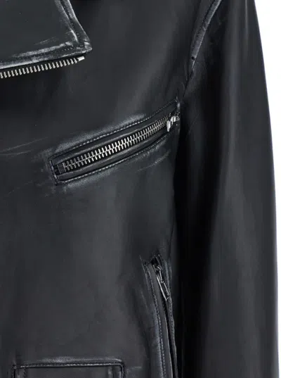 Plain Black Jacket With Notched Revers And Zipped Pockets