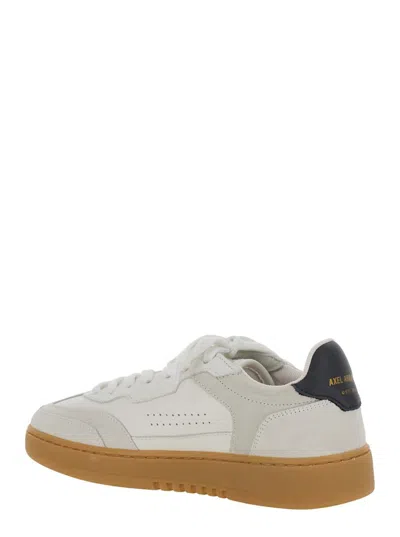Axel Arigato 'dice T-toe' White Low Top Sneakers With Logo Patch On The Tongue And Logo Lettering On