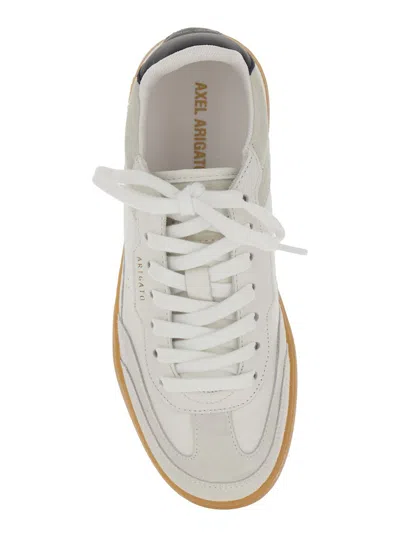 Axel Arigato 'dice T-toe' White Low Top Sneakers With Logo Patch On The Tongue And Logo Lettering On