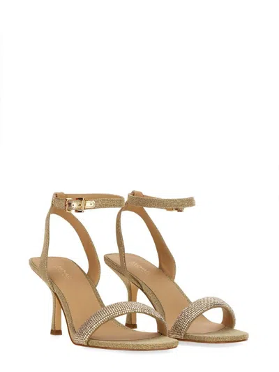 Michael Kors Sandal "carrie" In Gold