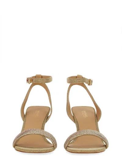 Michael Kors Sandal "carrie" In Gold