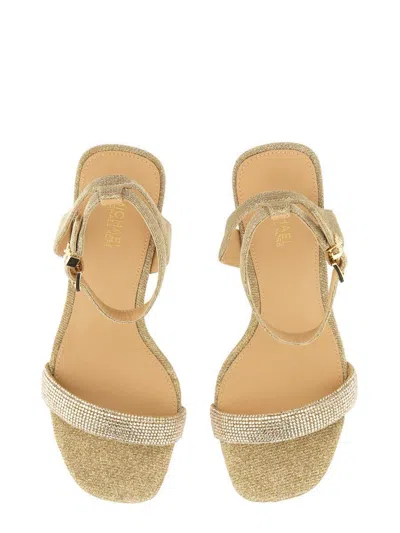Michael Kors Sandal "carrie" In Gold