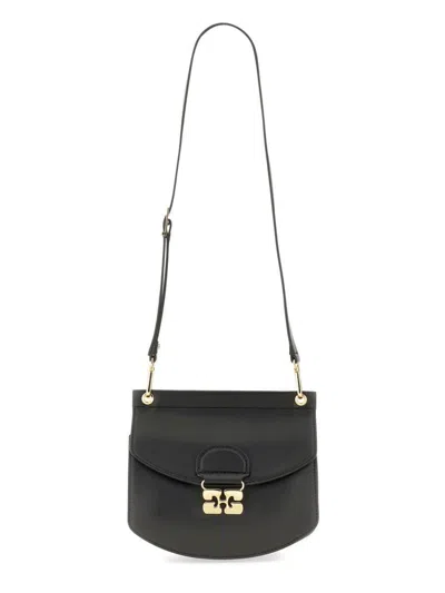 Ganni Small Shoulder Bag With Adjustable Strap And Gold-tone Hardware
