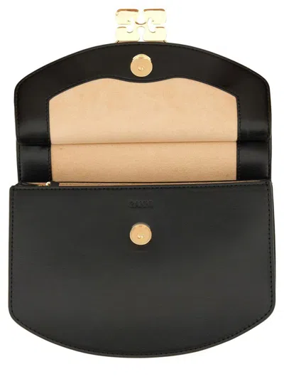 Ganni Small Shoulder Bag With Adjustable Strap And Gold-tone Hardware