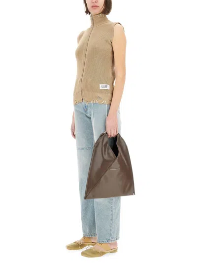 Mm6 Maison Margiela Mm6 By Maison Margiela High Collar Knitted Vest