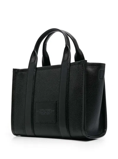 Marc Jacobs 'the Mini Tote Bag' Black Shoulder Bag With Logo