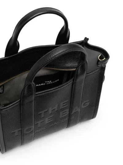 Marc Jacobs 'the Mini Tote Bag' Black Shoulder Bag With Logo