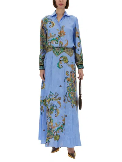 Etro All-over Signature Print Long-sleeved Shirt