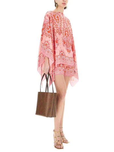 Etro Printed Shorts With Decorative Waistband