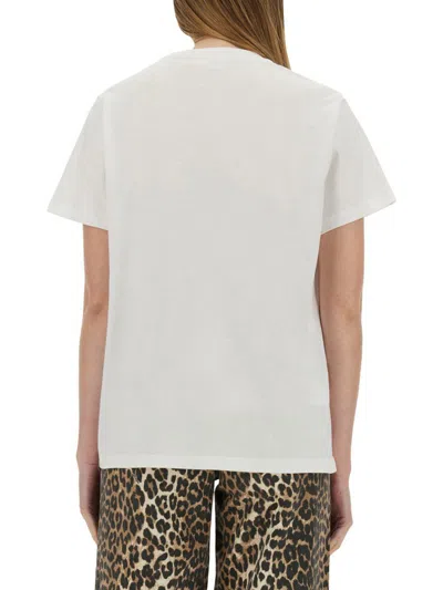 Shop Ganni "bunny" T-shirt