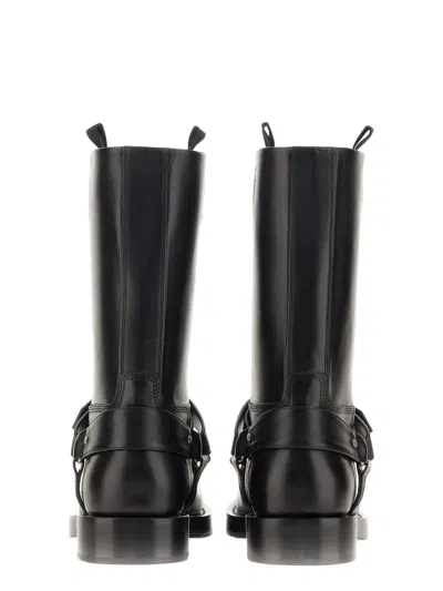 Burberry Knee-high Saddle Boots With Buckle Detail