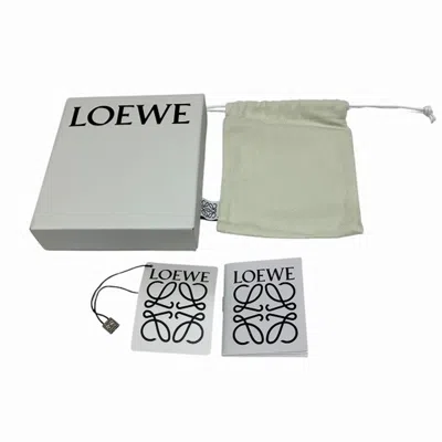 Pre-owned Loewe Beige Lime Yellow Leather Wallet (tri-fold) ()