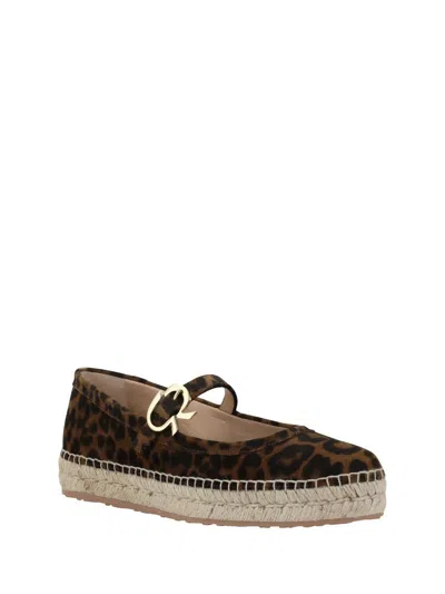 Gianvito Rossi Leopard-print Suede Espadrilles