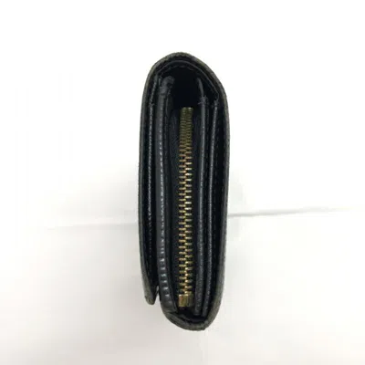 Pre-owned Louis Vuitton Black Leather Bill Wallet (bi-fold) ()