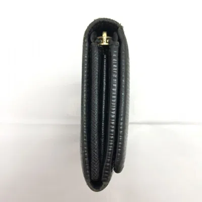Pre-owned Louis Vuitton Black Leather Bill Wallet (bi-fold) ()