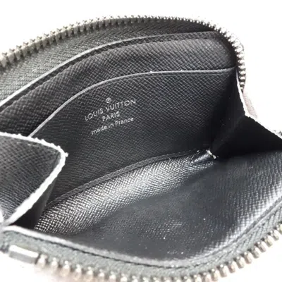 Pre-owned Louis Vuitton Black Monogram Eclipse Canvas Coin Purse/coin Case ()