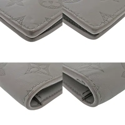 Pre-owned Louis Vuitton Black Monogram Shadow Long Wallet (bi-fold) ()