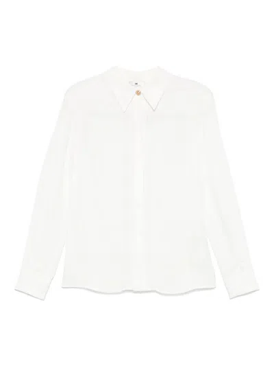 Elisabetta Franchi White Georgette Viscose Shirt In White