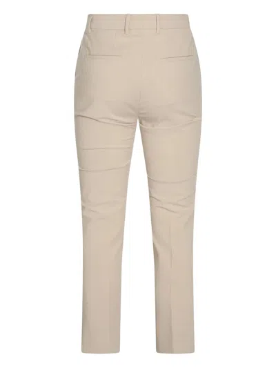 Incotex Tailored Trousers With Back Pockets And Belt Loops In Neutral