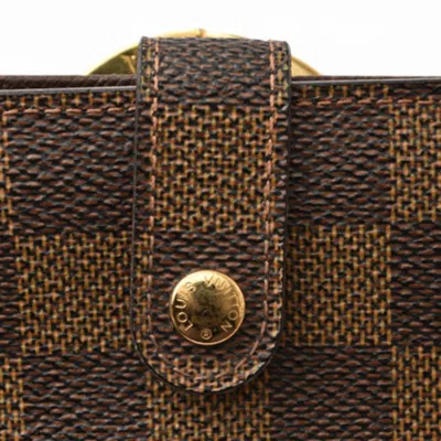 Pre-owned Louis Vuitton Brown Damier Canvas Coated Canvas Wallet (bi-fold) ()